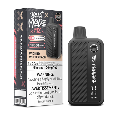 Flavour Beast - Beast Mode Max 18k | Vape Cloud Canada Pacific Smoke 20mg ON Tax / Wicked White Peach 41.99 Vape Cloud