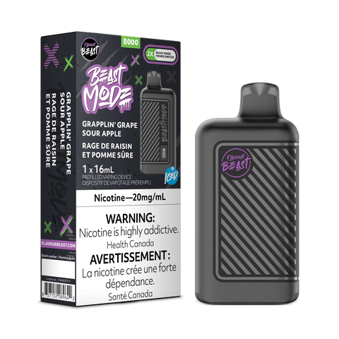 Flavour Beast - Beast Mode 8k | Vape Cloud Canada Pacific Smoke 20mg ON Tax / Grapplin’ Grape Sour Apple 37.99 Vape Cloud