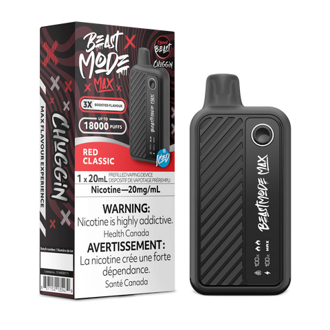Flavour Beast - Beast Mode Max 18k | Vape Cloud Canada Pacific Smoke 20mg ON Tax / Chuggin' Red Classic Iced 41.99 Vape Cloud