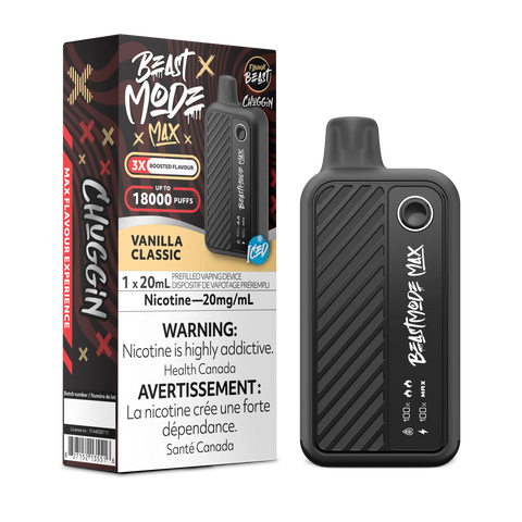 Flavour Beast - Beast Mode Max 18k | Vape Cloud Canada Pacific Smoke 20mg ON Tax / Chuggin' Vanilla Classic Iced 41.99 Vape Cloud