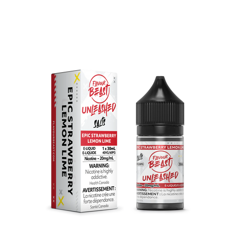 Flavour Beast Unleashed Sippin Nic Salt 30ml Pacific Smoke 30ml / 10mg ON Tax / Epic Strawberry Lemon Lime 33.99 Vape Cloud