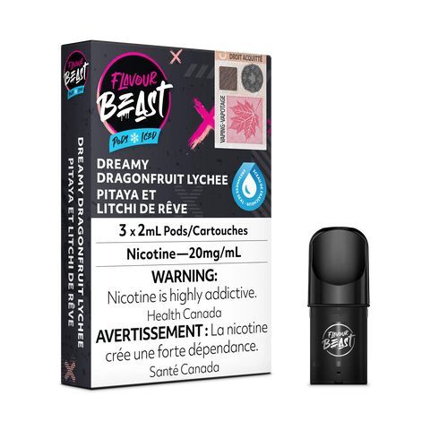 Flavour Beast S Pods *ONLINE ONLY CLEARANCE* Pacific Smoke 20mg / Dreamy Dragonfruit Lychee 11.99 Vape Cloud