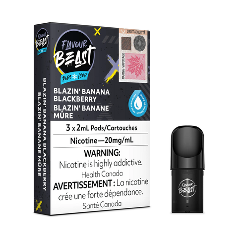 Flavour Beast S Pods *ONLINE ONLY CLEARANCE* Pacific Smoke 20mg / Blazin’ Banana Blackberry 11.99 Vape Cloud