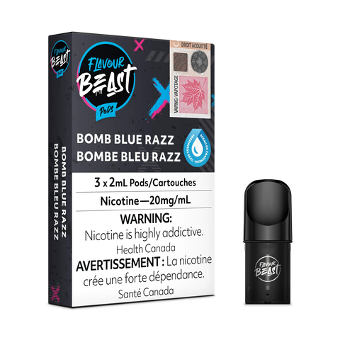 Flavour Beast S Pods *ONLINE ONLY CLEARANCE* Pacific Smoke 20mg / Bomb Blue Razz 11.99 Vape Cloud