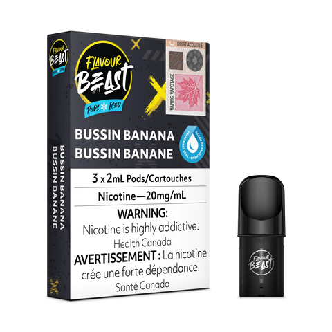 Flavour Beast S Pods *ONLINE ONLY CLEARANCE* Pacific Smoke 20mg / Bussin Banana 11.99 Vape Cloud