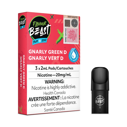 Flavour Beast S Pods *ONLINE ONLY CLEARANCE* Pacific Smoke 20mg / Gnarly Green D 11.99 Vape Cloud