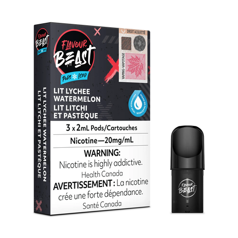 Flavour Beast S Pods *ONLINE ONLY CLEARANCE* Pacific Smoke 20mg / Lit Lychee Watermelon 11.99 Vape Cloud