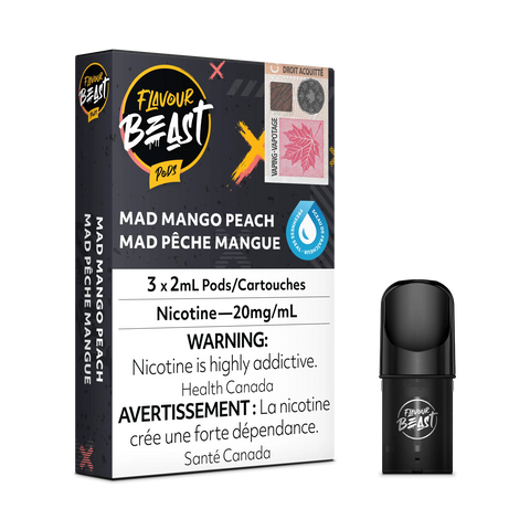 Flavour Beast S Pods *ONLINE ONLY CLEARANCE* Pacific Smoke 20mg / Mad Mango Peach 11.99 Vape Cloud