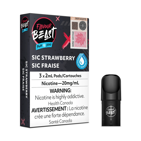 Flavour Beast S Pods *ONLINE ONLY CLEARANCE* Pacific Smoke 20mg / Sic Strawberry 11.99 Vape Cloud