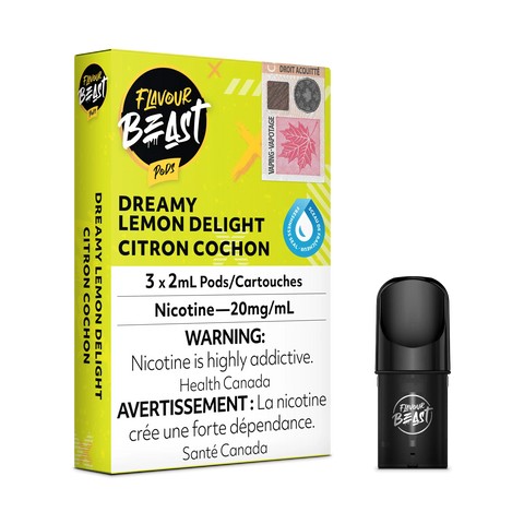 Flavour Beast S Pods *ONLINE ONLY CLEARANCE* Pacific Smoke 20mg / Dreamy Lemon Delight 11.99 Vape Cloud