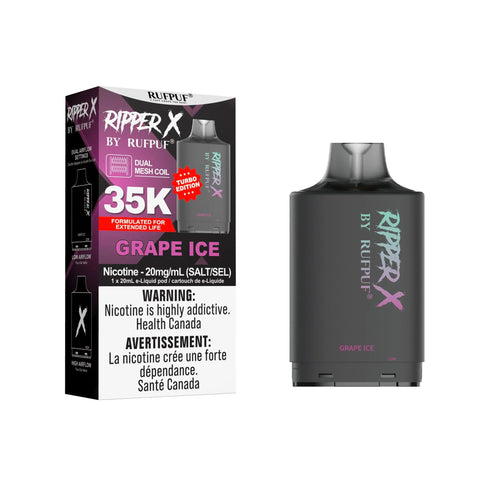 RIPPER X 35K Pods - 20mg GCore Grape-Ice 30.99 Vape Cloud