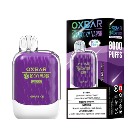 OxBar G8000 | Vape Cloud Canada Nimbus Distro 20mg ON Tax / Grape Ice 33.99 Vape Cloud