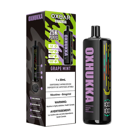 OxBar Oxhukka | Vape Cloud Canada Nimbus Distro 20mg ON Tax / Grape Mint 40.99 Vape Cloud