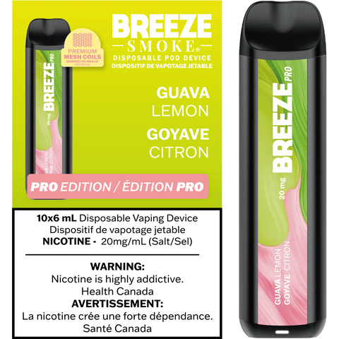 Breeze Pro | Vape Cloud Canada Smoke Arsenal 20mg ON Tax / Guava Lemon 27.49 Vape Cloud