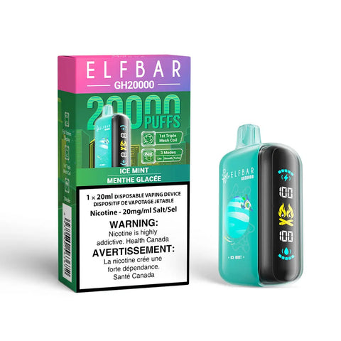 Elf Bar GH20K - Vape Cloud Canada Smoke Arsenal 20mg ON Tax / Ice Mint 39.99 Vape Cloud