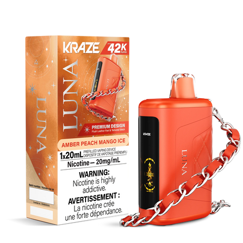 Kraze Luna Disposable | Vape Cloud Canada Pacific Smoke 20mg ON Tax / Amber Peach Mango Ice 42.99 Vape Cloud