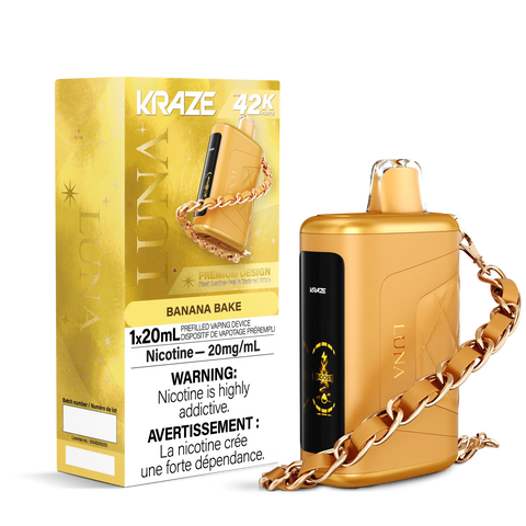 Kraze Luna Disposable | Vape Cloud Canada Pacific Smoke 20mg ON Tax / Banana Bake 42.99 Vape Cloud