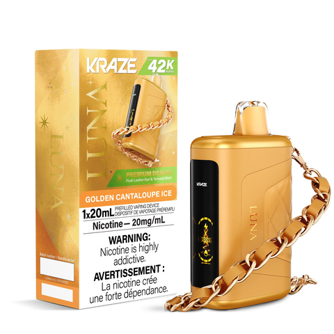 Kraze Luna Disposable | Vape Cloud Canada Pacific Smoke 20mg ON Tax / Golden Cantaloupe Ice 42.99 Vape Cloud