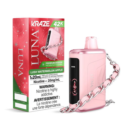 Kraze Luna Disposable | Vape Cloud Canada Pacific Smoke 20mg ON Tax / Lush Watermelon Apple 42.99 Vape Cloud