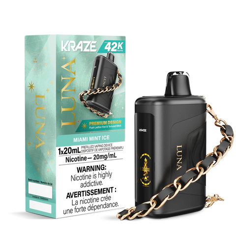 Kraze Luna Disposable | Vape Cloud Canada Pacific Smoke 20mg ON Tax / Miami Mint Ice 42.99 Vape Cloud