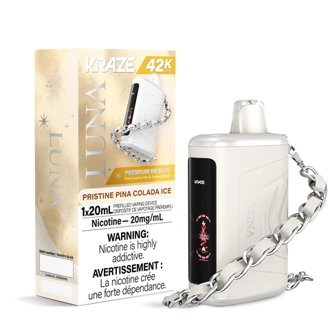 Kraze Luna Disposable | Vape Cloud Canada Pacific Smoke 20mg ON Tax / Pristine Pina Colada Ice 42.99 Vape Cloud