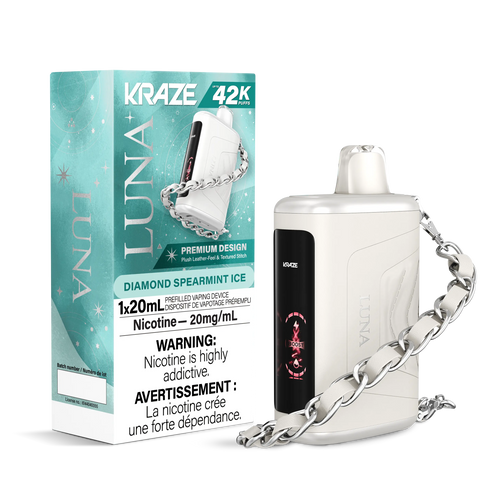 Kraze Luna Disposable | Vape Cloud Canada Pacific Smoke 20mg ON Tax / Diamond Spearmint Ice 42.99 Vape Cloud
