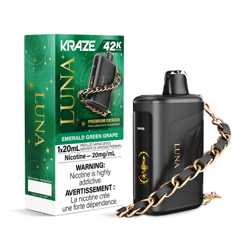 Kraze Luna Disposable | Vape Cloud Canada Pacific Smoke 20mg ON Tax / Emerald Green Grape 42.99 Vape Cloud