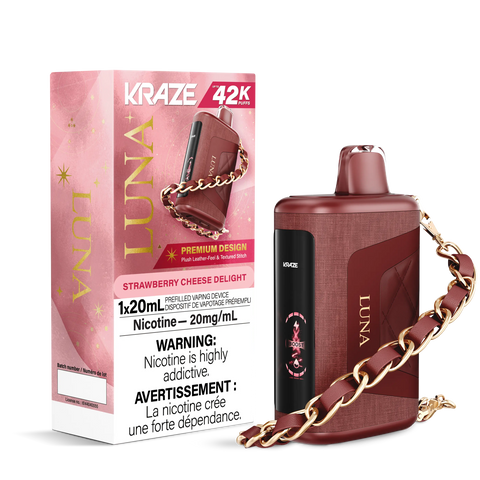 Kraze Luna Disposable | Vape Cloud Canada Pacific Smoke 20mg ON Tax / Strawberry Cheese Delight 42.99 Vape Cloud