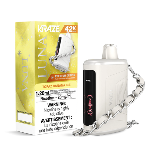 Kraze Luna Disposable | Vape Cloud Canada Pacific Smoke 20mg ON Tax / Topaz Banana Ice 42.99 Vape Cloud
