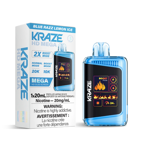 Kraze HD Mega 20k | Vape Cloud Canada Pacific Smoke 20mg ON Tax / Blue Razz Lemon Ice 41.99 Vape Cloud