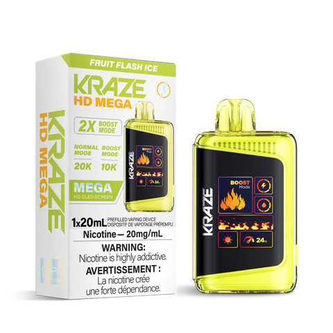 Kraze HD Mega 20k | Vape Cloud Canada Pacific Smoke 20mg ON Tax / Fruit Flash Ice 41.99 Vape Cloud