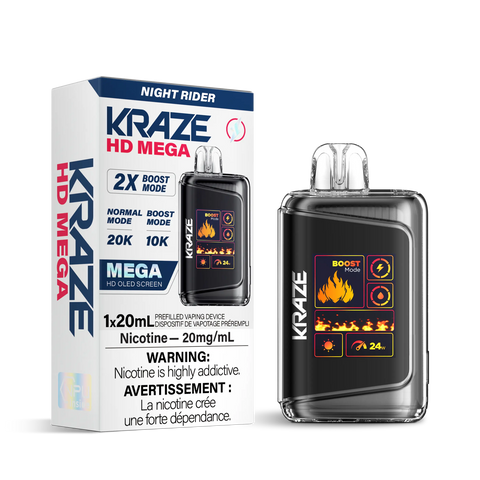 Kraze HD Mega 20k | Vape Cloud Canada Pacific Smoke 20mg ON Tax / Night Rider 41.99 Vape Cloud