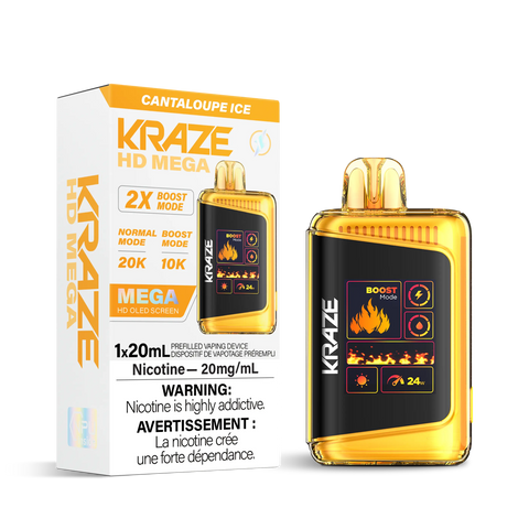 Kraze HD Mega 20k | Vape Cloud Canada Pacific Smoke 20mg ON Tax / Cantaloupe Ice 41.99 Vape Cloud