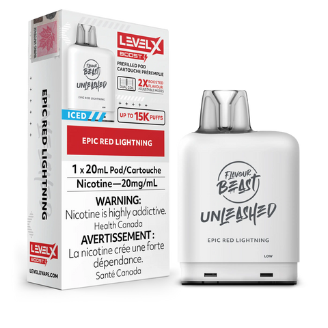 Level X 15k Pods *ONLINE ONLY CLEARANCE* Pacific Smoke 20mg / Epic Red Lightning Iced 12.99 Vape Cloud