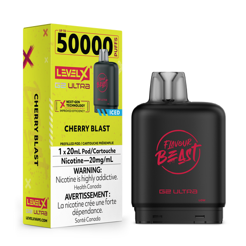 Level X G2 Ultra - Flavour Beast | Vape Cloud Canada Pacific Smoke 20mg ON Tax / Cherry Blast Iced 34.99 Vape Cloud