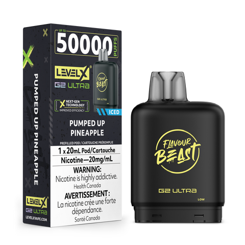Level X G2 Ultra - Flavour Beast | Vape Cloud Canada Pacific Smoke 20mg ON Tax / Pumped Up Pineapple Iced 34.99 Vape Cloud