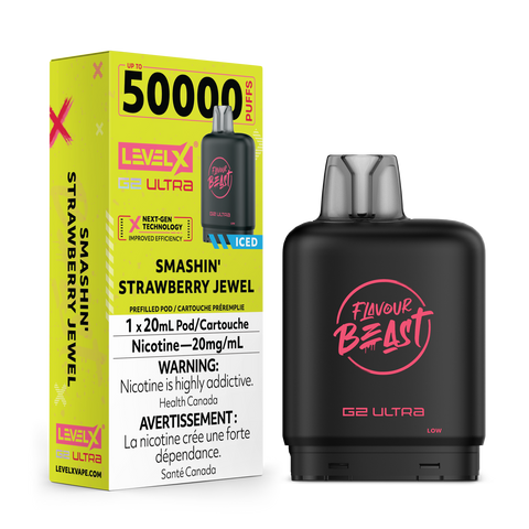 Level X G2 Ultra - Flavour Beast | Vape Cloud Canada Pacific Smoke 20mg ON Tax / Smashin' Strawberry Jewel Iced 34.99 Vape Cloud