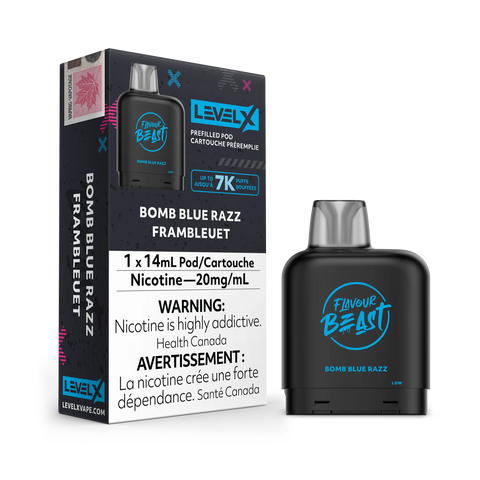 Level X 7k - Flavour Beast & Drip'n Premium *ONLINE ONLY CLEARANCE* Pacific Smoke 20mg / Bomb Blue Razz / Flavour Beast & Drip'n Pre 11.99 Vape Cloud