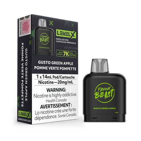 Level X 7k - Flavour Beast & Drip'n Premium *ONLINE ONLY CLEARANCE* Pacific Smoke 20mg Flavour Beast / Gusto Green Apple 11.99 Vape Cloud
