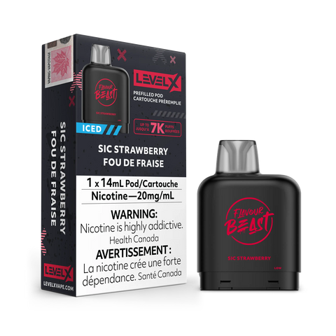 Level X 7k - Flavour Beast & Drip'n Premium *ONLINE ONLY CLEARANCE* Pacific Smoke 20mg Flavour Beast / Sic Strawberry Iced 11.99 Vape Cloud