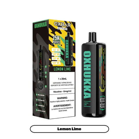 OxBar Oxhukka | Vape Cloud Canada Nimbus Distro 20mg-ON-Tax-Lemon-Lime 40.99 Vape Cloud