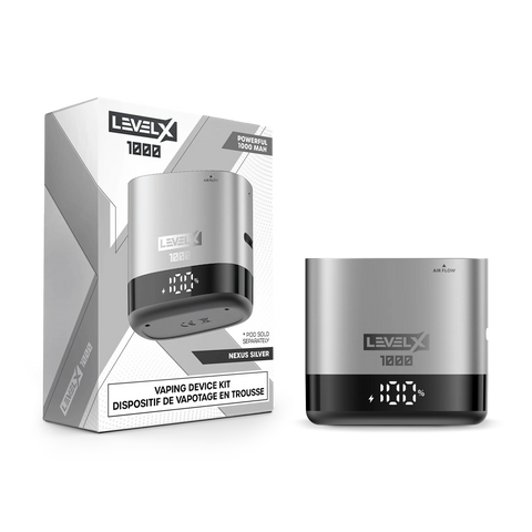 Level X - 1000 Device | Vape Cloud Canada Pacific Smoke Nexus Silver 12.99  Vape Cloud