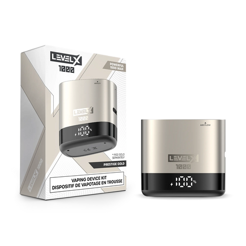 Level X - 1000 Device | Vape Cloud Canada Pacific Smoke Prestige gold 12.99  Vape Cloud