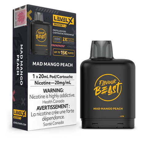 Level X Boost & Drip'n 15k Pods *ONLINE ONLY CLEARANCE* Pacific Smoke 20mg / Mad Mango Peach 12.99 Vape Cloud