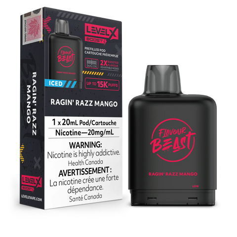 Level X Boost & Drip'n 15k Pods *ONLINE ONLY CLEARANCE* Pacific Smoke 20mg / Ragin’ Razz Mango Iced 12.99 Vape Cloud