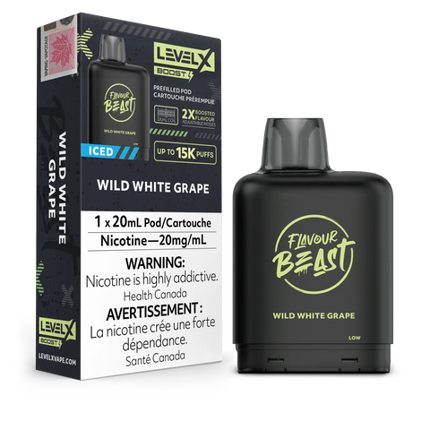 Level X Boost & Drip'n 15k Pods *ONLINE ONLY CLEARANCE* Pacific Smoke 20mg / Wild White Grape Iced 12.99 Vape Cloud