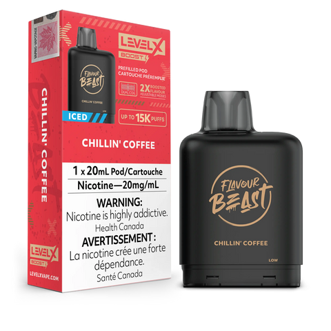 Level X 15k Pods *ONLINE ONLY CLEARANCE* Pacific Smoke 20mg / Chillin’ Coffee Iced 12.99 Vape Cloud