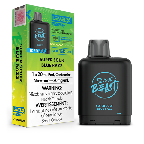 Level X Boost & Drip'n 15k Pods *ONLINE ONLY CLEARANCE* Pacific Smoke 20mg / Super Sour Blue Razz Iced 12.99 Vape Cloud