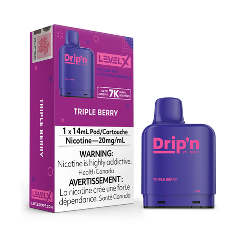 Level X 7k - Flavour Beast & Drip'n Premium *ONLINE ONLY CLEARANCE* Pacific Smoke 20mg Drip'n / Triple Berry 11.99 Vape Cloud
