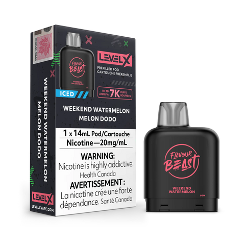 Level X Boost & Drip'n 15k Pods *ONLINE ONLY CLEARANCE* Pacific Smoke 20mg / Weekend Watermelon Iced (7K) 12.99 Vape Cloud